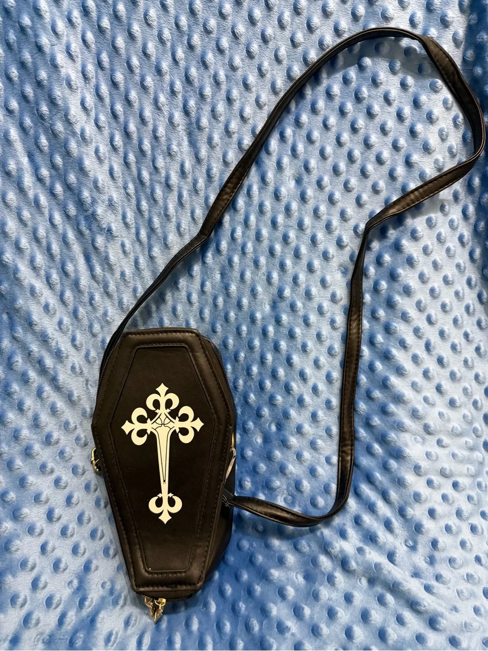 Black Coffin Cross Shoulder Bag - Women Accessories